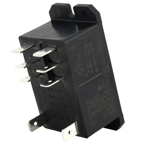Side view of 24VAC 30A General Purpose High Power Relay With DPST NC Contacts Two Form C for automotive electrical systems