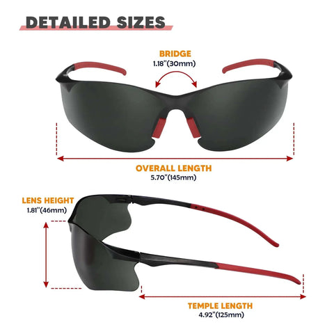 Tinted Safety Glasses 24 Pack Bulk For Men And Women Eye Protection With UV Shield ANSI Z87.1 Scratch Resistant Nose Pads