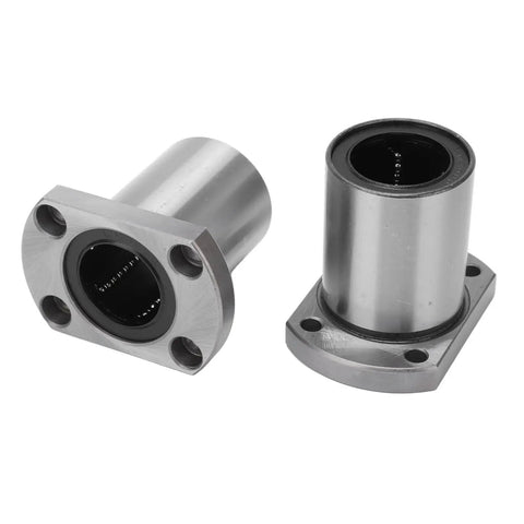 2Pcs Flange Linear Bearing Set For CNC Machines And Power Tools Heavy Duty Low Operating Load Point Contact Bearing Replacement
