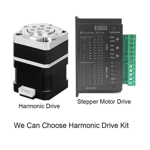 Mini Harmonic Drive High Precision Strain Wave Gear Reducer Rotary Actuator Kit with Stepper Motor Drive for Industrial Robots