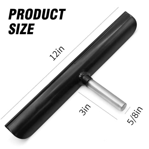 12 Inch Lathe Tool Rest With Five Eighths Post Stainless Steel T Type Tool Post And Round Handle For Wood Lathe Turning And Woodworking Accessories Featuring An Extended Sliding Surface For Smoother Tool Control And Easy Adjustments Pro Grade dimensions 12x3 inches