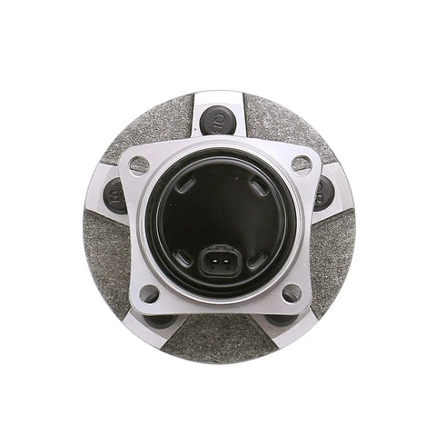 Top view of Rear Wheel Bearing Hub Assembly Bolt-On Fit for 2003-2008 Toyota Corolla, 2003-2008 Matrix, 2004-2009 Prius, 2003-2008 Pontiac Vibe ABS Models - 5 Lug, Drop-In Ready Rear Left Side Wheel Hub Replacement for Smooth Rides.