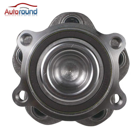 Front view of Rear Wheel Bearing Hub Assembly 512388 Fits Nissan Altima 07-18, Maxima 09-19, Murano 15-23, with 5 Lug and ABS