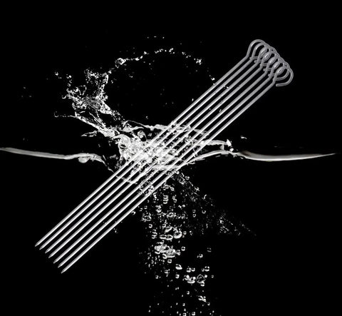 10 Inch Stainless Steel Square BBQ Skewers Set 12 Pack With Ring Tip Handles For Easy Grilling Grill Outs Kebabs Kabobs And Veggies Keeps Food From Spinning Durable Metal Skewers Great For Grilling At Home Or On The Go