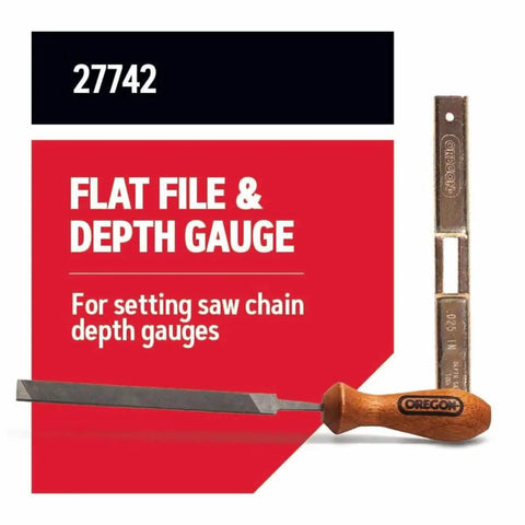 Depth Gauge Tool With Flat File For Chainsaw Chain For Accurate Depth Settings And Consistent Cutting Performance