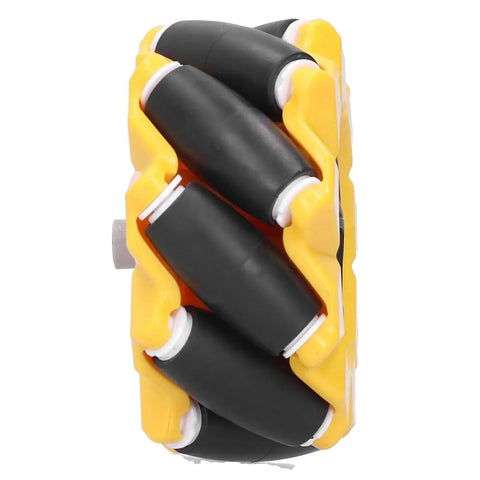 80mm Mecanum Wheel Omnidirectional Robot Car Parts For DIY Projects Two Pack High Quality Wheel Set side view