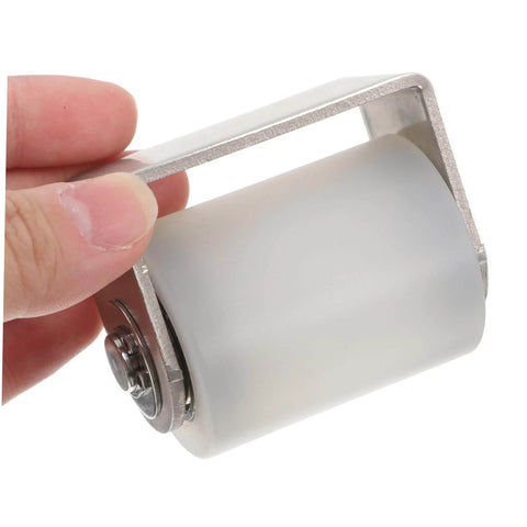 Heavy Duty Sliding Door Roller With Silent Nylon Wheel For Quiet Gate Glide, Track Mounted Guide Roller, Stainless Steel Construction
