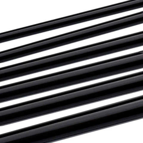 Six black high temp hoses from Automotive Silicone Vacuum Hose Kit With 3Mm 4Mm 5Mm 6Mm 8Mm 10Mm Inner Diameters, side view.
