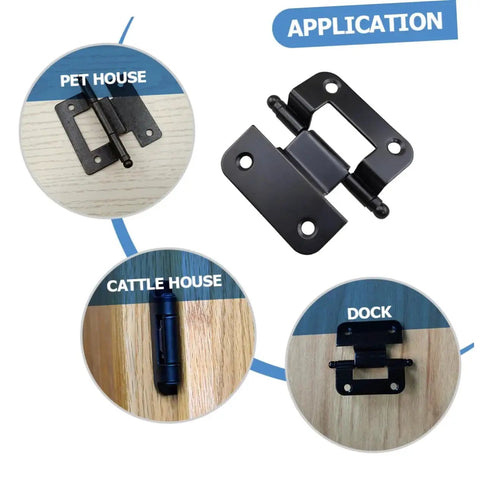 10 Pack Cabinet Door Hinges Durable Replacement Hinges For Home Use With High Load Bearing Capacity applications shown.