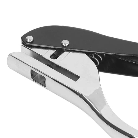 Close-up of Heavy Duty Metal Hole Punch 3mm Single Hole Puncher, 25 Sheets Capacity, Handheld DIY Tool For Office And Home use.