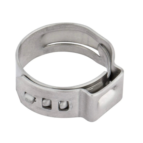 ISPINNER hose clamps, 25pcs, 304 stainless steel, 10.3-12.8mm single-ear stepless clamps