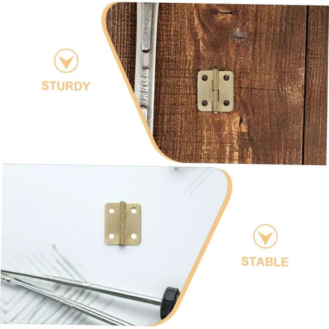 Miniature Jewelry Box Hinges With Screws For Handmade Crafts Iron 40 Piece Set Ideal For Cabinets And Chests DIY Projects
