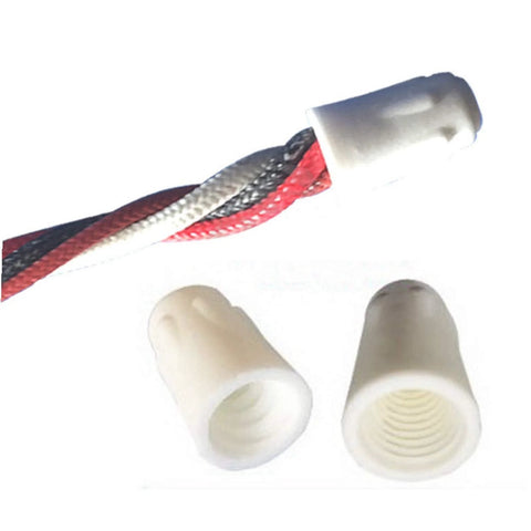 White ceramic wire connectors, small twist caps for 22-14 AWG, 600V, 20-pack