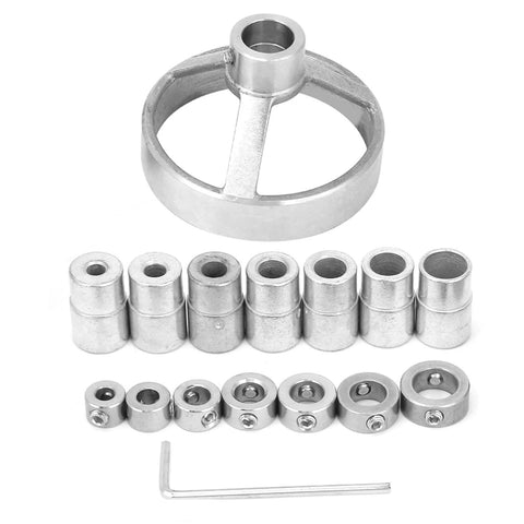 Heavy Duty Woodworking Locator Set for Precise Vertical Drilling and Molding Steel Forged Jigs with Strong Clamps Non Slip Rubber Bases Built To Last 16 Piece Kit for Cutting Grinding and Shaping Various Objects