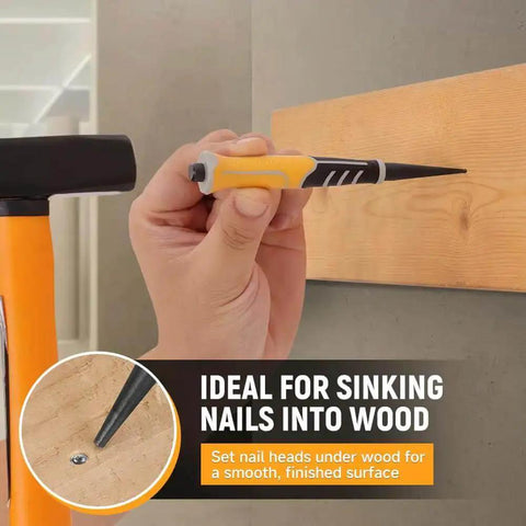 Using Pro Grade 3 Piece Pin Punch Set With CRV Steel Black Oxide Punches 1/32 1/16 3/32 Inches for woodworking on wall