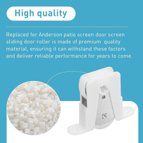 Sliding Screen Door Roller Replacement Kit For Older Andersen Systems Part 1274104 with durable wheels and high-quality material