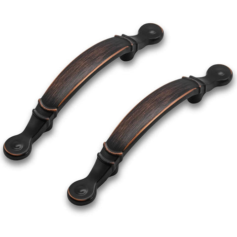 10 Pack 5.55 Inch Oil Rubbed Bronze Cabinet Pulls With 3 Inch Center To Center For Kitchen Cabinets And Drawers Vintage Farmhouse Hardware