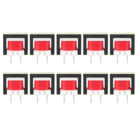 1300 To 8 Ohm Impedance Audio Transformer EE14 Single Phase Oil Immersed And Air Cooled 10 Pack front view
