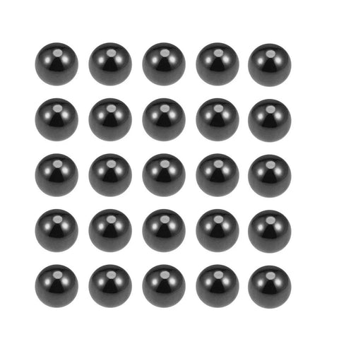 Ceramic bearing balls, 2mm Si3N4, 25 pcs, black polished spheres