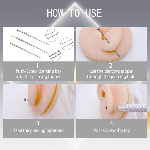 File Piercing Tool piercing taper tool set for easy jewelry changes 🍁 &nd...