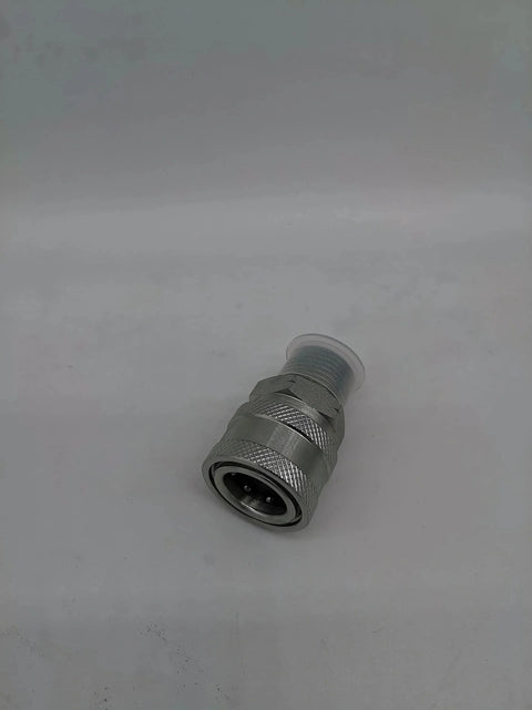 Stainless Steel Quick Connect Kit for Pressure Washer Half Inch NPT Male Thread Fittings 5000 PSI Two Piece Set close-up view