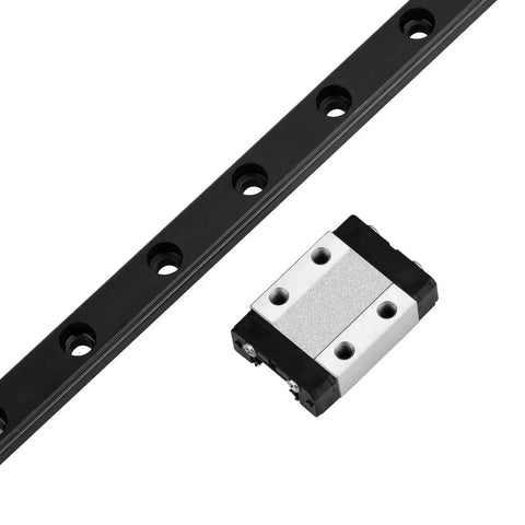 250mm Linear Sliding Rail Guide With Carriage Block For 3D Printer And CNC Machines Rock Solid Smooth Stainless Steel Bearings