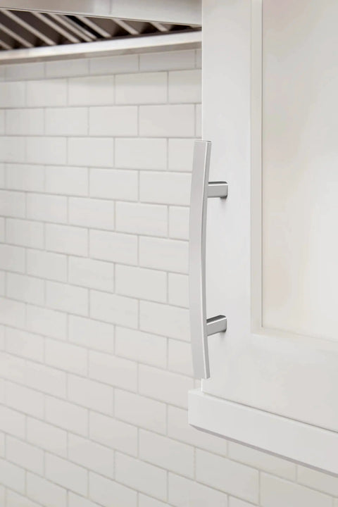 Polished Chrome Cabinet Pull For Contemporary Cabinets And Drawers Cyprus Style Furniture Hardware with sleek mirror-like shine
