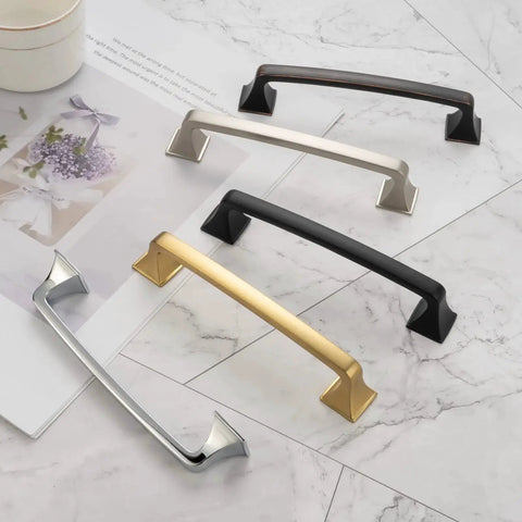 Oil Rubbed Bronze Big Square Foot Cabinet Arch Pull Handle With 3 Inch Spacing 76mm 10 Pack Includes 25mm And 38mm Screws