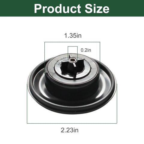 Niahm replacement valve diaphragm, black plastic, 3/4–1 in, for Irritrol 2400/2600/2700DPR irrigation valves