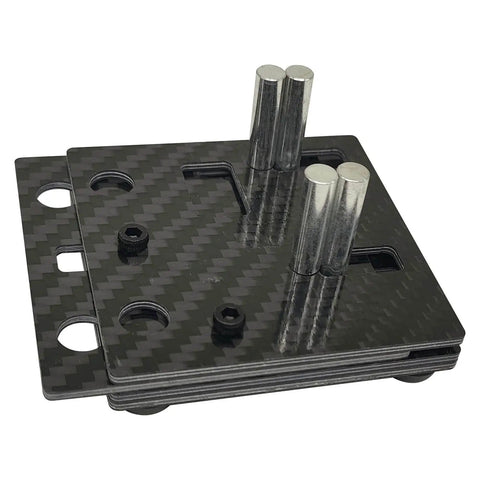 DIY Carbon Fiber Welding Jigs For Soldering Small Station With Pocket Hole Jig And Wire Jig, black, carbon fiber material.