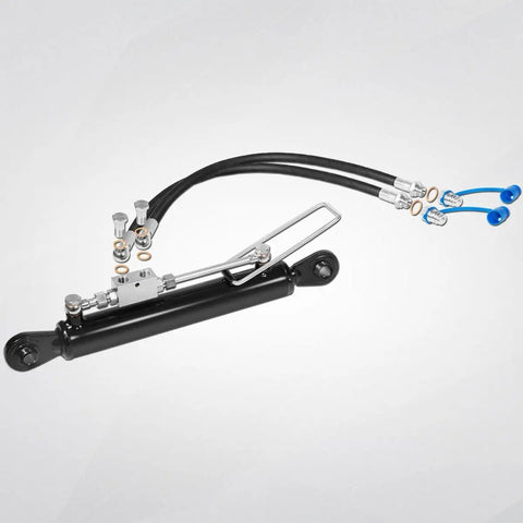 Hydraulic Top Link Cat 1 1 With Locking Block And Two Hoses Including Two Way Check Valve Cylinder Set for tractors, extends 20 7/8" to 31 7/8"