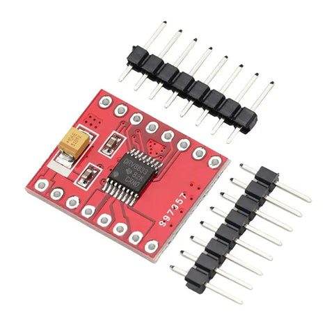 Three Pack DRV8833 Dual DC Motor Driver Board With H Bridge For Arduino Projects TB6612 Compatibility with connectors on white background