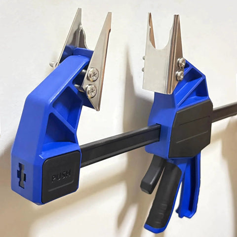 18 Inch Quick Coupler Hand Clamp Kit with Four Duo Jaw Sets for Hydraulic Pipe Clamps made from durable carbon steel