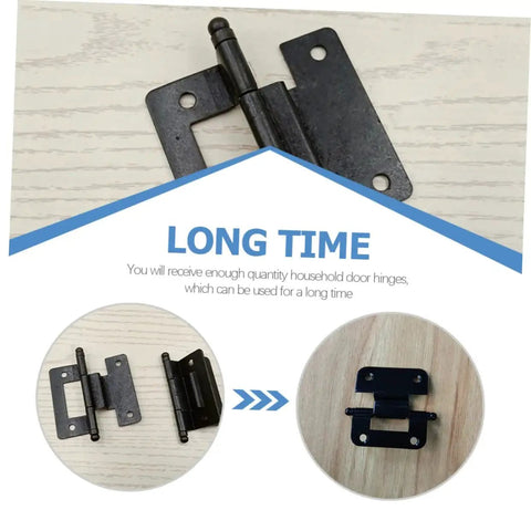 Heavy Duty Kitchen Cabinet Door Hinges 6 Pack By Shineofi Built Tough As Nails Iron Construction for cabinets and doors.