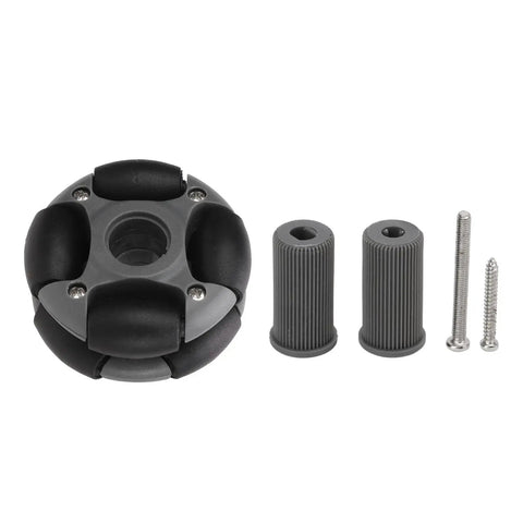 360 Degree Omnidirectional Wheel With Double Row Bearings For Robotics, 2 Kg Load Capacity, lightweight durable design components