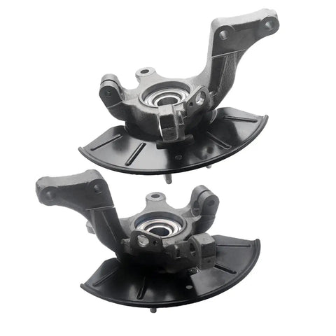 Left And Right Front Wheel Hub Bearing Steering Knuckle Assembly For Ford Escape Mercury Mariner And Mazda Tribute 2005 Through 2012 Complete Front Knuckle And Hub Kit For An Easy Drop In Fit On Both Sides available in gray metal with black base