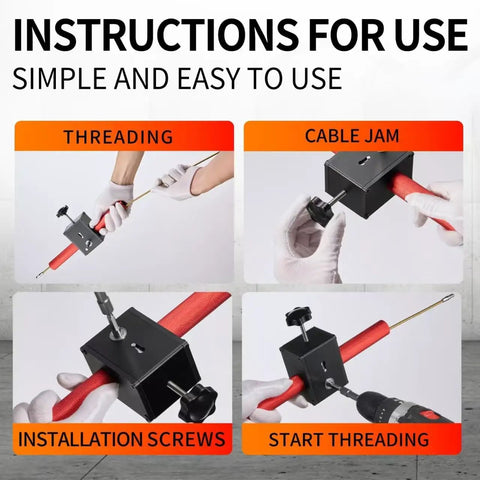 Wall Wiring Machine For Easy Cable Threading And Hidden Pipe Runs Automatic Wire Puller Tool in use demonstration