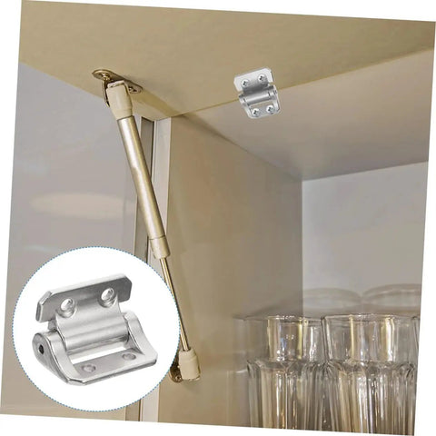 Heavy Duty Cabinet Door Hinge With Damping For Kitchen Cabinets And Furniture Silent Soft Close High Load Capacity Easy Installation Adjustable Hinge Angle Zinc Alloy And Steel Construction By Gleavi installed on cabinet with glass set visible.