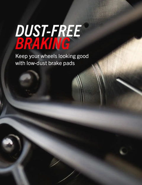 PowerStop brake kit close-up on vehicle wheel showing rotor and caliper