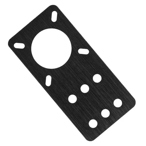 Black Anodized Aluminum NEMA 17 Stepper Motor Mount Plate For 3D Printers And V Slot Linear Rails With Adjustable Tension