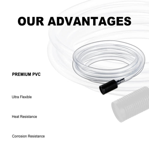 Pressure Washer Siphon Hose With Downstream Injector For Soap Dispenser, 10 Feet Suction Tubing Kit With 3 Filters For Pro Grade Cleaning