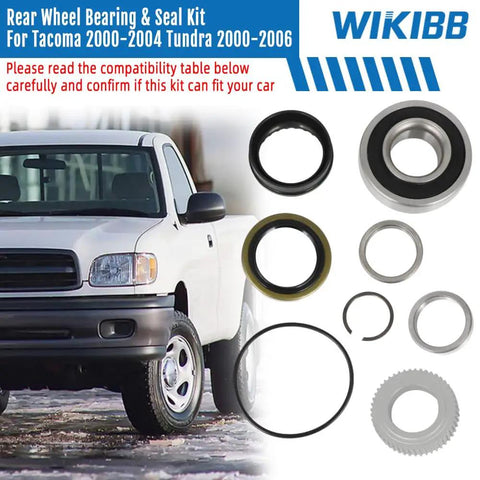 Rear Wheel Bearing And Seal Kit For Toyota Tacoma And Tundra 2000-2006 Wheel Hub Assembly Replacement Set OEM Quality Direct Fit