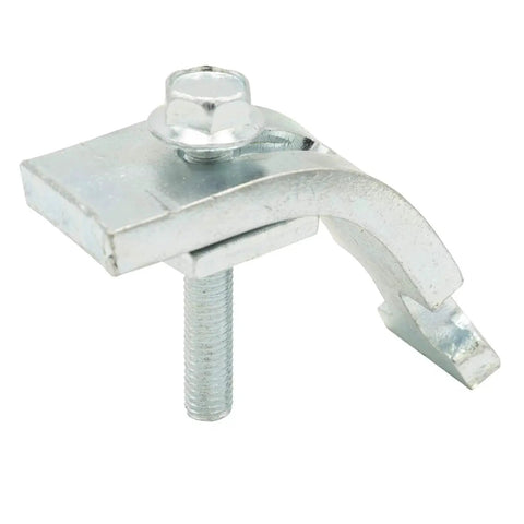 Metal clamp component from Heavy Duty Industrial Flat Cable C Track Festoon Kit 10 Meters 4x4mm2 for securing cables on tracks.