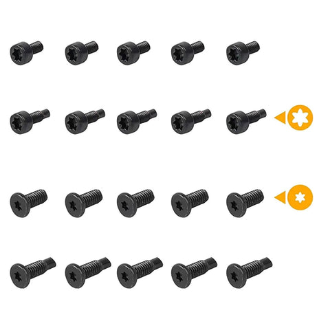 20 Piece Doorbell Security Screws Replacement Kit With Rings Industrial Grade Quick Fix Fasteners For Video Doorbell Security Easy Faceplate Mounting And Tamper Resistant Screws For All Major Video Doorbells, showing screws and rings