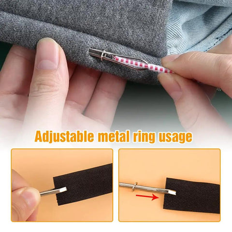 Effortless Drawstring Threader Clips Set For Hoodies Shorts And Pants 2024 New DIY Sewing Tool Kit with metal ring usage