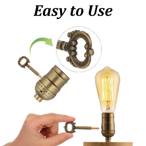 Antique Brass Lamp Turn Knob Set For On Off Switch Keys Two Pack For Table And Floor Lamps Metal Replacement Socket Knob With One Half Inch Extension Vintage Light Fixture Decor And Easy Home Lighting Upgrade