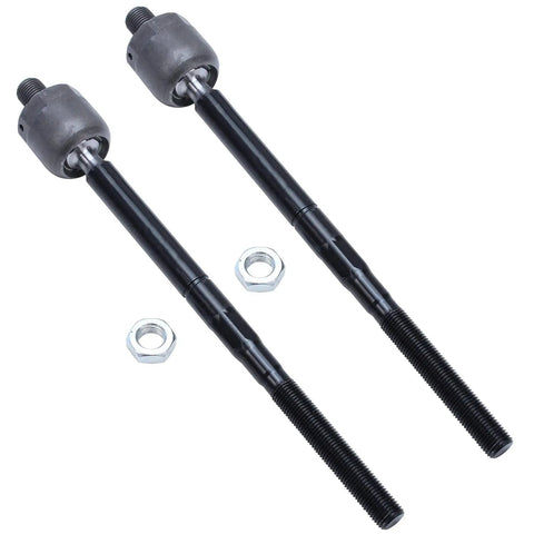 Front Wheel Hub Assembly Kit 12pc For Ford Explorer 2006-2010 Sport Trac Mercury Mountaineer Includes Wheel Bearings Lower Ball Joints Tie Rods Boots Sway Bar Links Replacement inner and outer tie rods shown