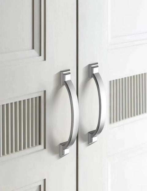 10 Pack 4 Inch Satin Nickel Cabinet Pulls Zinc Alloy Drawer Handles For Kitchen Cabinets And Dressers Durable Arch Design