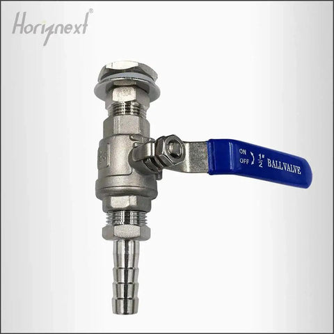 NPT One Half Inch Home Brew Bulkhead Ball Valve Made Of 304 Stainless Steel for Kettle Tap Equipment Kit Weldless Water Tank Spigot from Horiznext