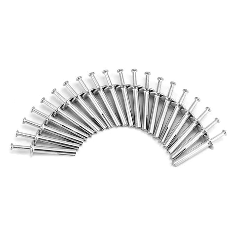500-Pack Heavy-Duty Hammer-Drive Nails 1/4 Inch By 1-1/2 Inch For Concrete And Brick Walls arranged in semi-circle
